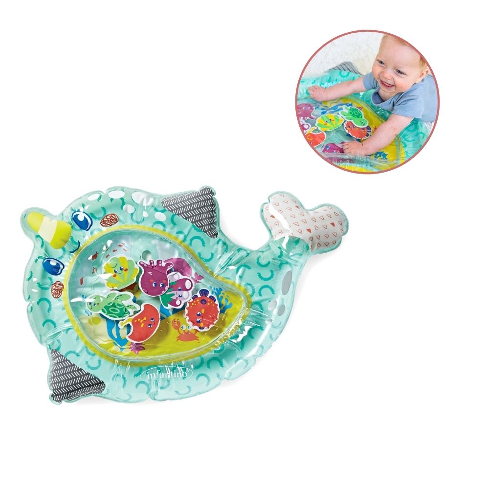 Infantino Lekematte med Vann – Stor Aktivitetsmatte (71x48cm) – Fra 3 Måneder
