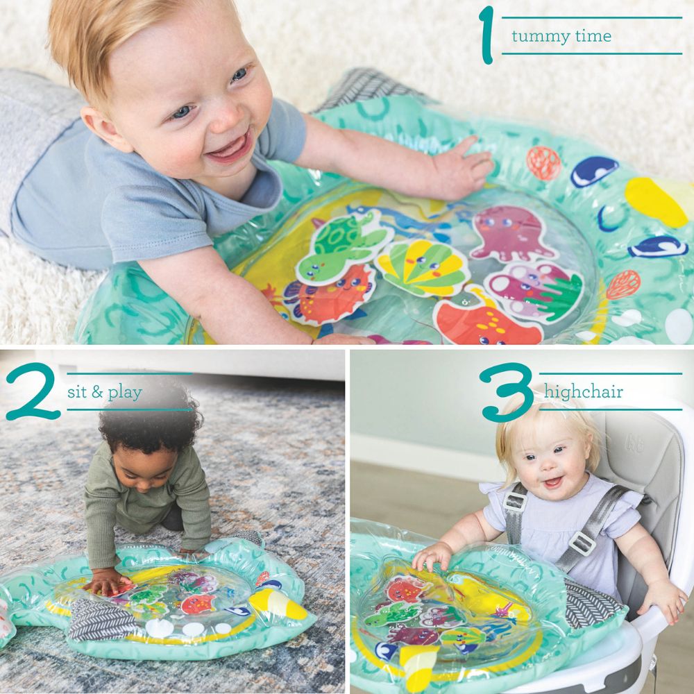 Infantino Lekematte med Vann – Stor Aktivitetsmatte (71x48cm) – Fra 3 Måneder