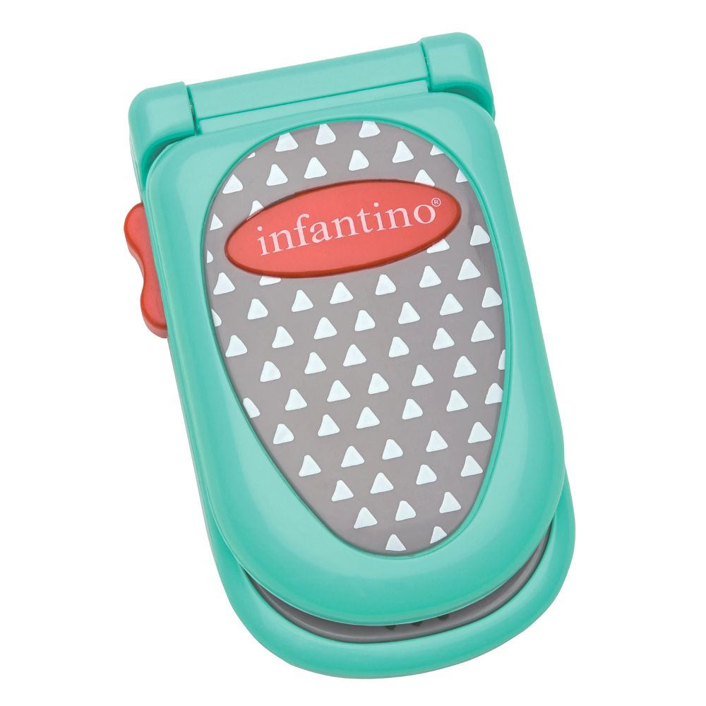Infantino Flip and Peek Leketelefon – Grønn Telefon med Speil og Lyd – Fra 3 måneder