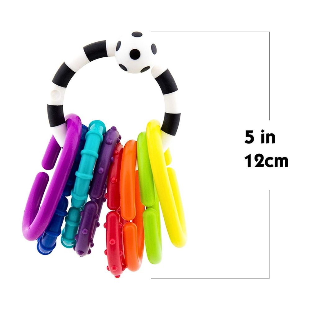 Sassy Baby Ring O’ Links Aktivitetsringer med Tekstur - bilde 3