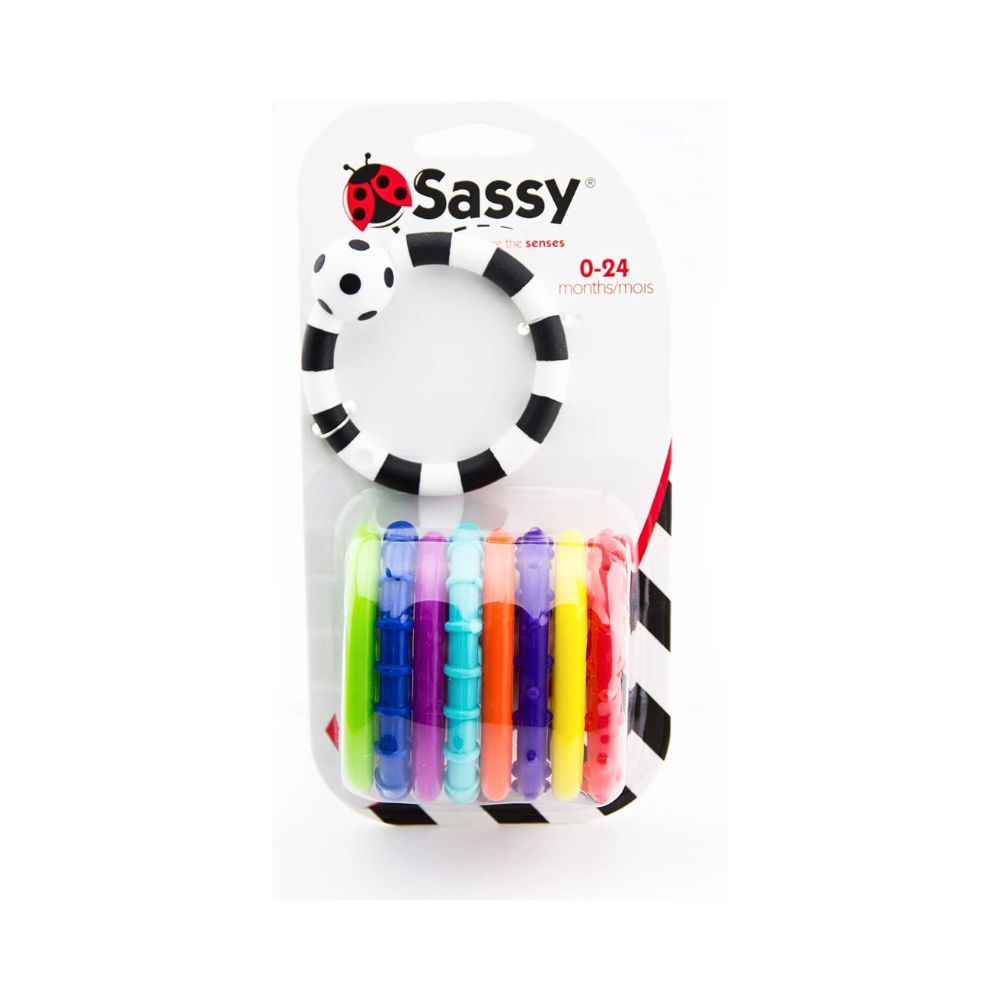 Sassy Baby Ring O’ Links Aktivitetsringer med Tekstur - bilde 4