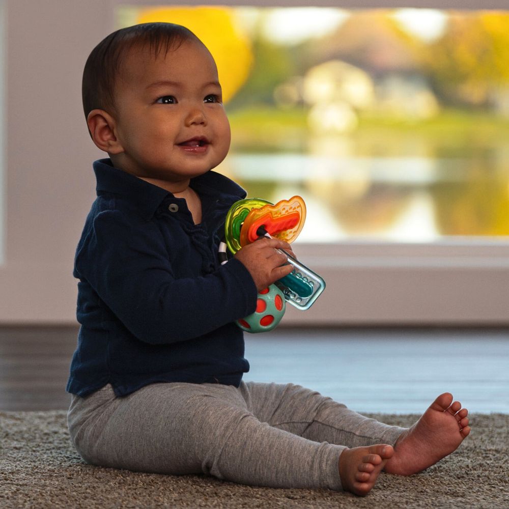 Drive n' Drool Nøkkelrangle med Tekstur for Baby