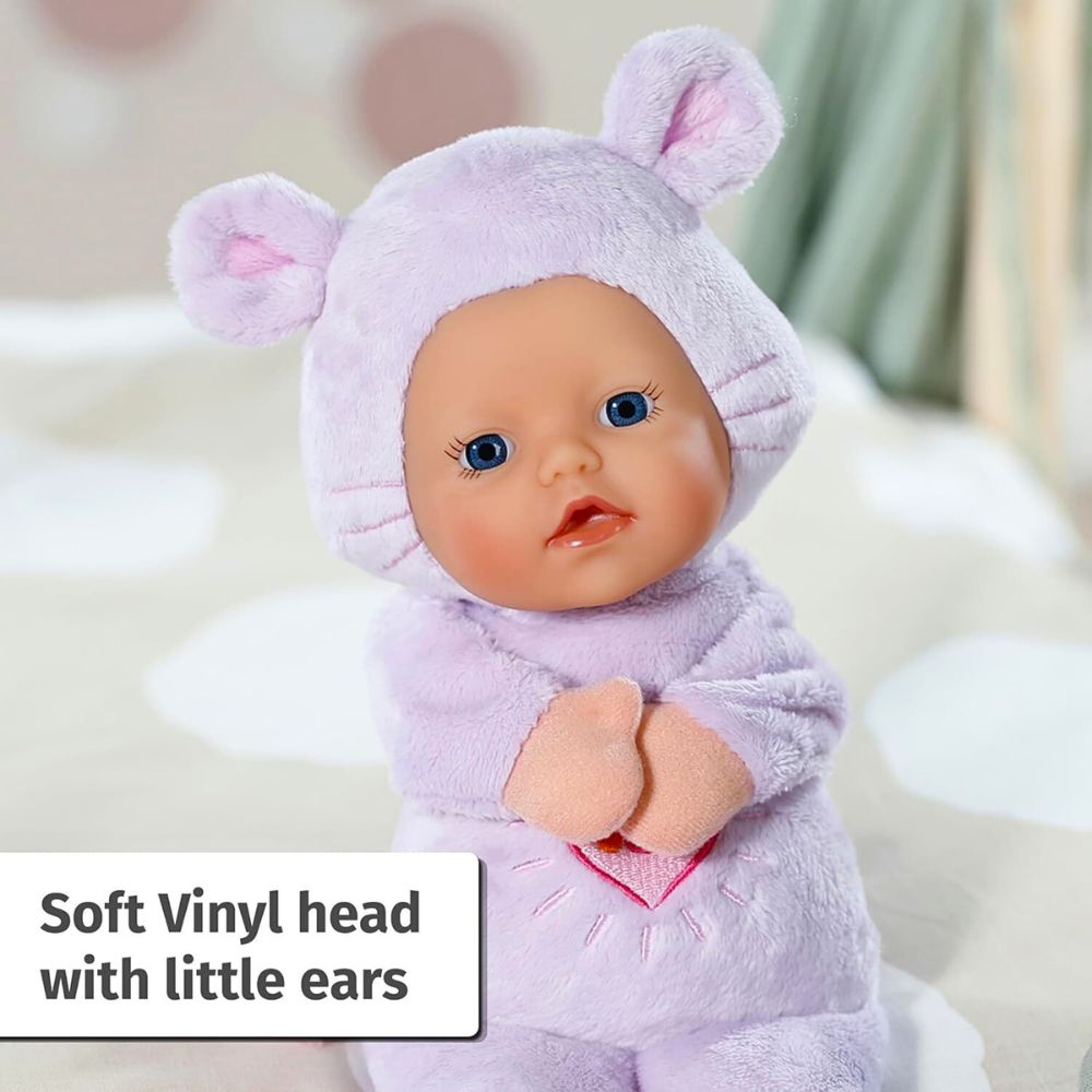 Baby Born Myk Funny Mouse Dukke med Fingerdukkelomme (26 cm) - bilde 11