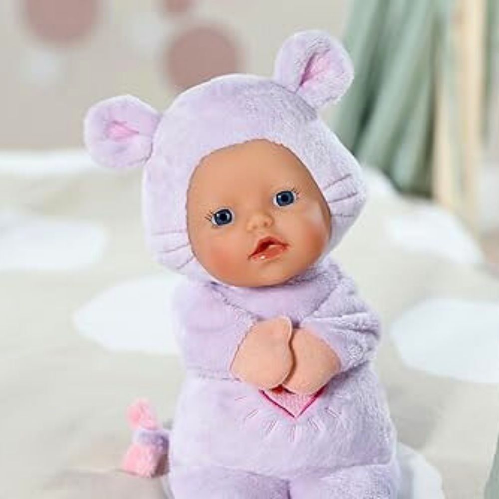 Baby Born Myk Funny Mouse Dukke med Fingerdukkelomme (26 cm) - bilde 3