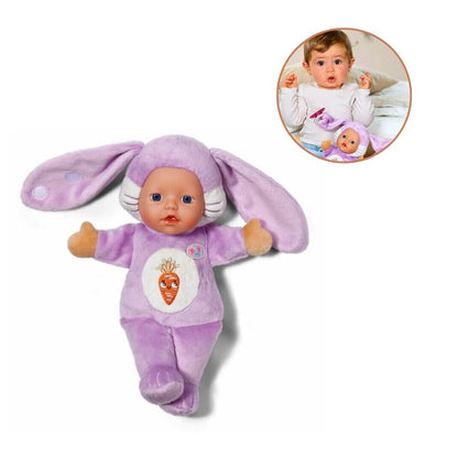 Baby Born Myk Funny Bunny Kanindukke med Rangle og Fingerdukkelomme (26 cm)