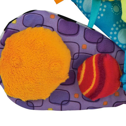 Jacques The Peacock Sensorisk Påfugl med Rangle, Speil og Knitring