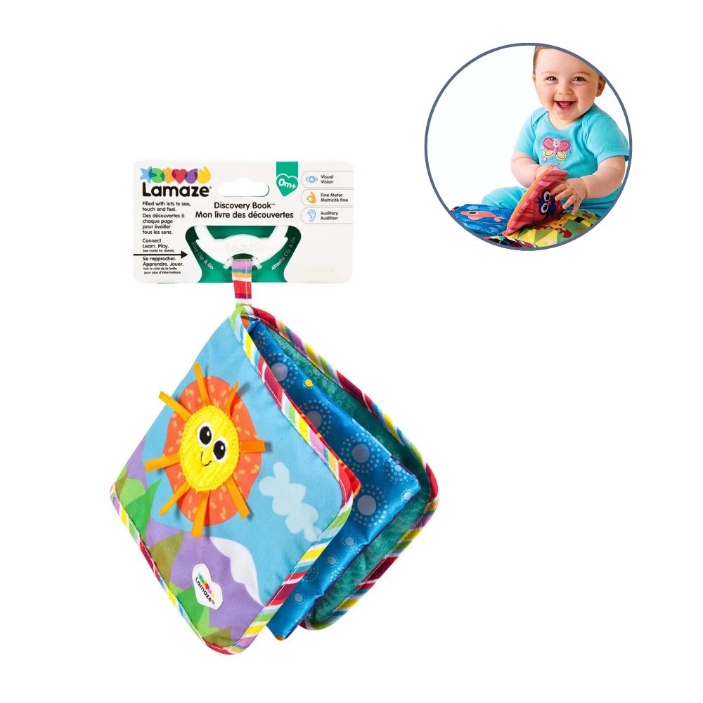 Lamaze Myk Aktivitetsbok med Knitring og Rangle