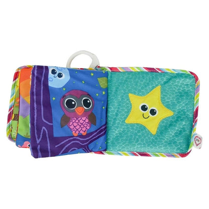 Lamaze Myk Aktivitetsbok med Knitring og Rangle - detaljbilde