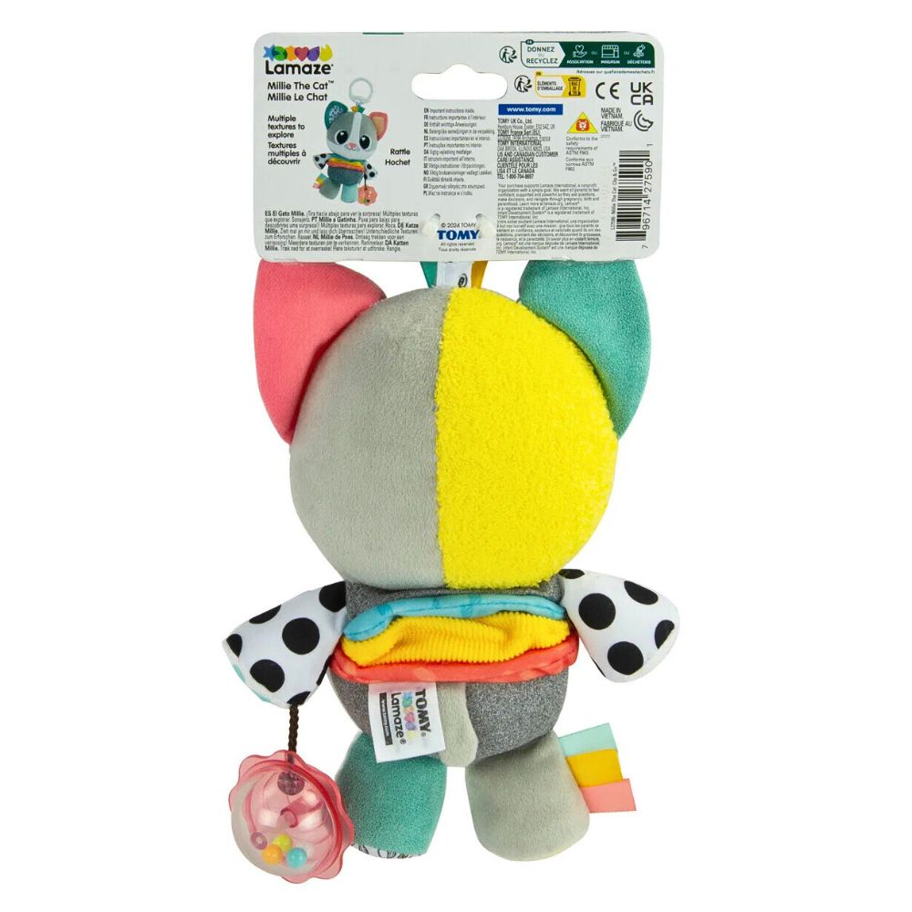 Lamaze Interaktiv og Sensorisk Uttrekkbar Millie the Cat med Lyder - bilde 7