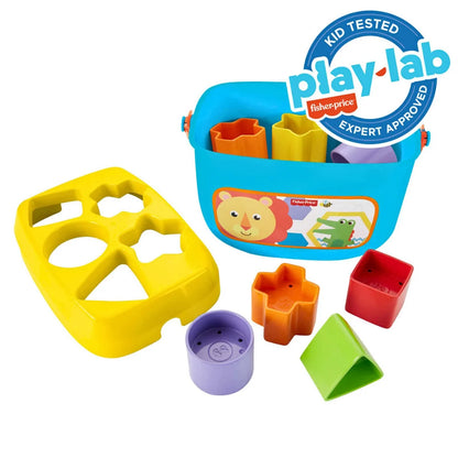 Baby First Blocks Klassisk Putteboks med 10 Fargeklosser