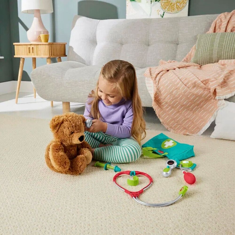 Fisher Price Komplett Doktorsett med Medisinveske og 7 Deler - detaljbilde
