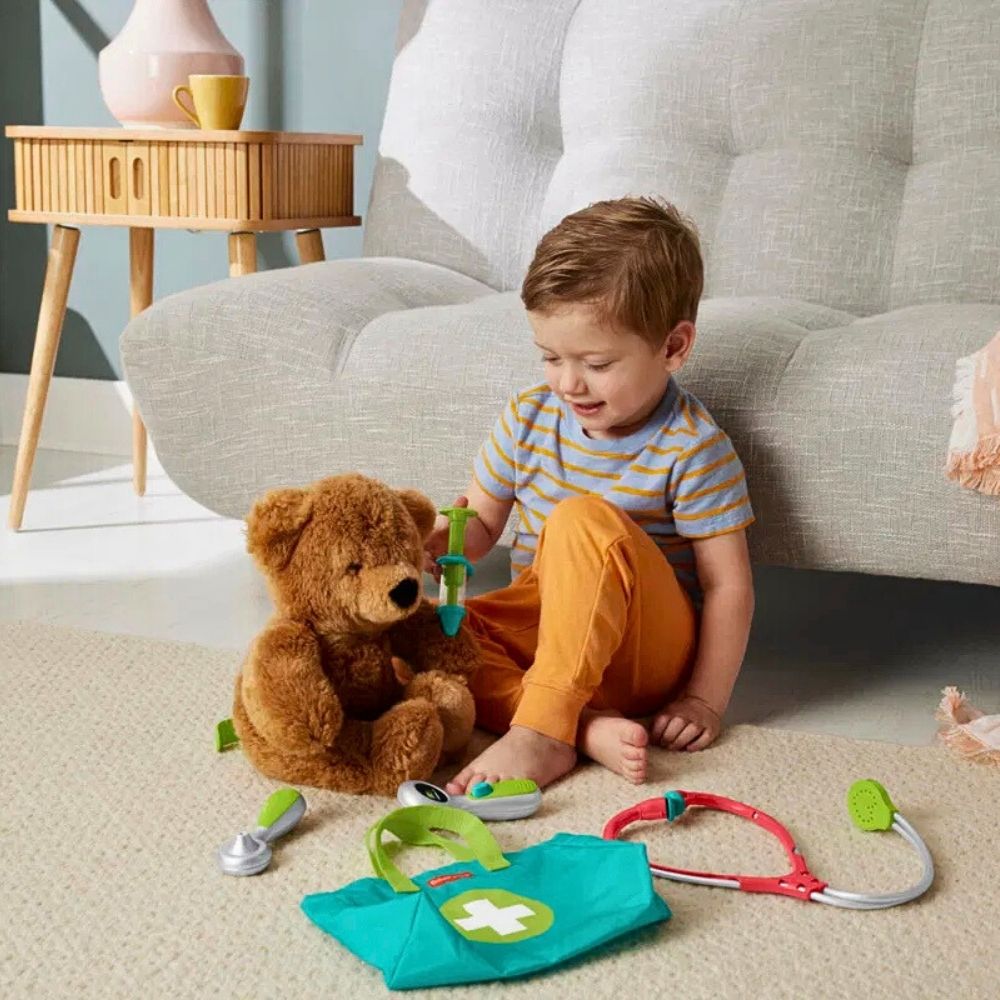 Fisher Price Komplett Doktorsett med Medisinveske og 7 Deler - bilde 4
