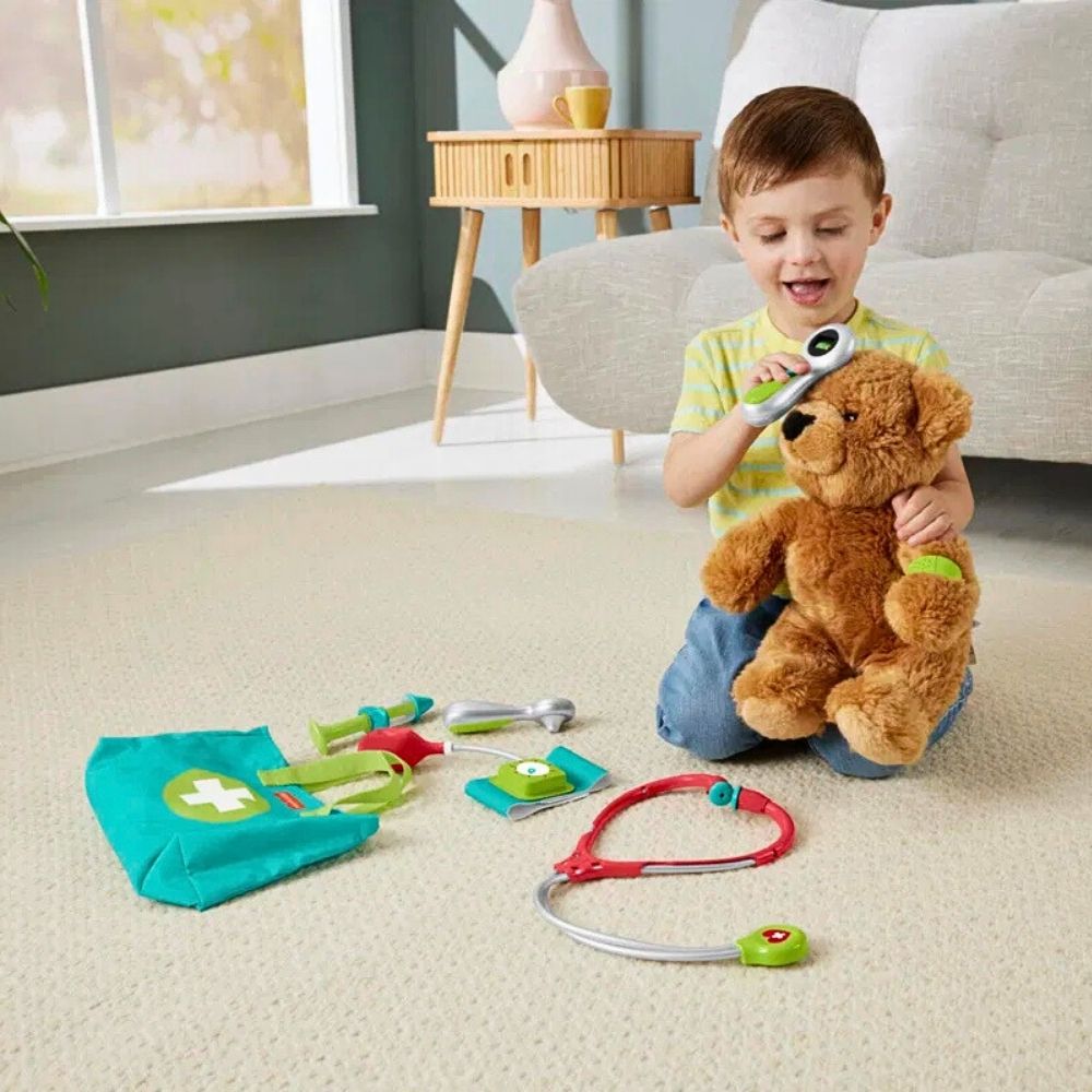 Fisher Price Komplett Doktorsett med Medisinveske og 7 Deler - bilde 5
