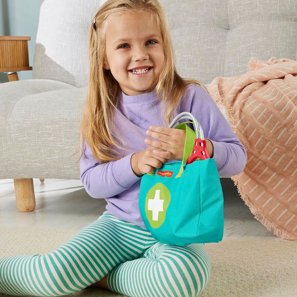 Fisher Price Komplett Doktorsett med Medisinveske og 7 Deler - bilde 7