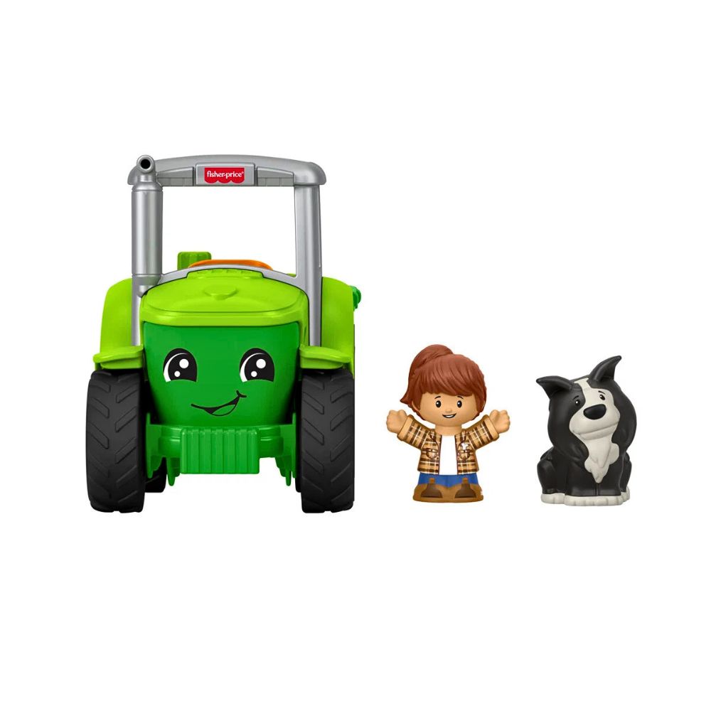 Push & Play traktor og tilhenger m/musikk og 2 figurer for bondegårdslek