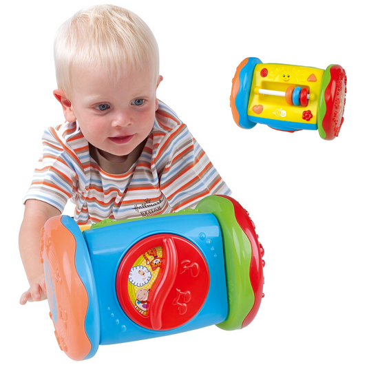 Happy Baby Rullende Aktivitetsleke med Speil og Ringer – For Motorisk Utvikling – Fra 6 Måneder
