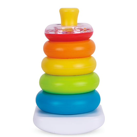 Happy Baby Stabletårn – Fargerike Stableklosser for Babyer – Fra 6 Måneder