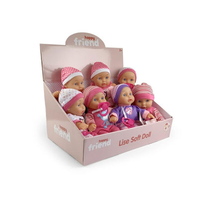Happy Baby Mykdukke Lise (26cm) Assortert – Koselig Selskap for Små – Fra 2 År