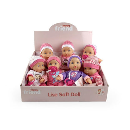 Happy Baby Mykdukke Lise (26cm) Assortert – Koselig Selskap for Små – Fra 2 År