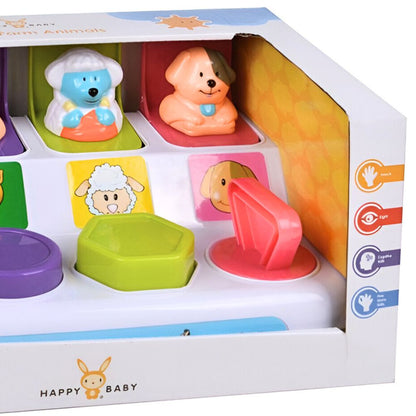 Happy Baby Pop Up Bondegårdsdyr – Interaktiv Leke med Dyr – Fra 12 Måneder