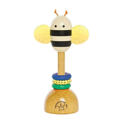 MT Rangle & Biteleke Brilliant Bee – Fargerik Sansestimulering for Baby – Fra 0 Måneder