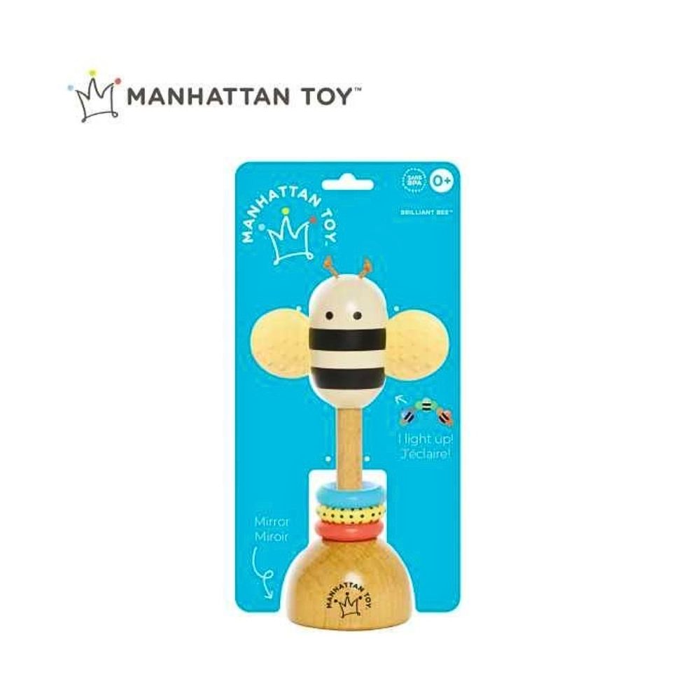 MT Rangle & Biteleke Brilliant Bee – Fargerik Sansestimulering for Baby – Fra 0 Måneder