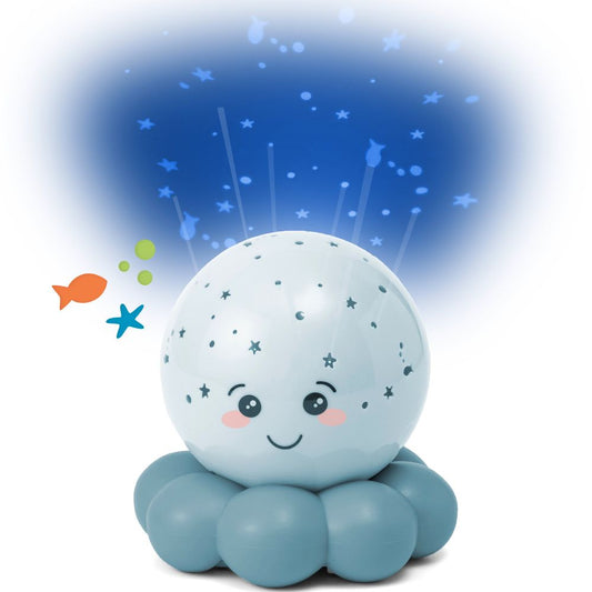Cloud B Twinkles To Go Octo – Flerfarget Nattlampe – Pastell Blå – Fra 0 Måneder