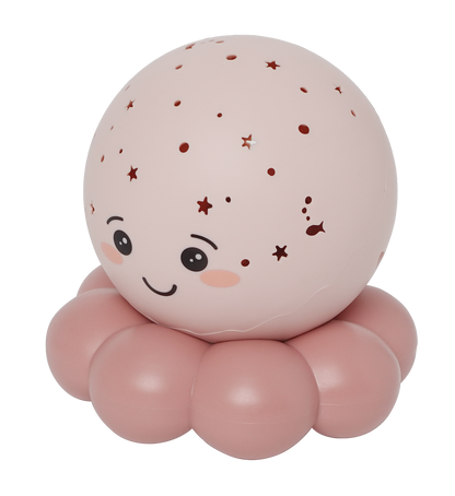 Cloud B Twinkles Octo Flerfarget Nattlampe For Baby i Pastell Rosa - bilde 4