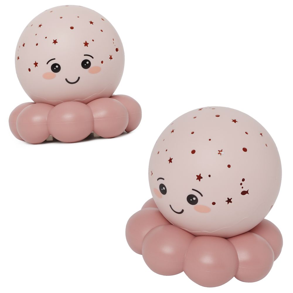 Cloud B Twinkles Octo Flerfarget Nattlampe For Baby i Pastell Rosa - bilde 5