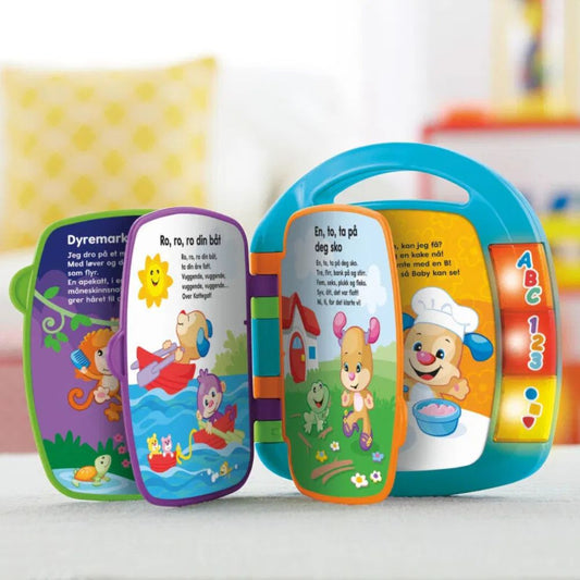Fisher-Price Interaktiv Musikkbok – Fortelling på Rim med Lys og Sanger – Fra 6 Måneder