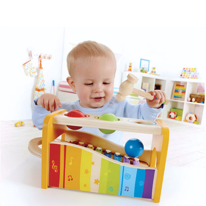 Xylofon i Tre med Hammer og Kuler