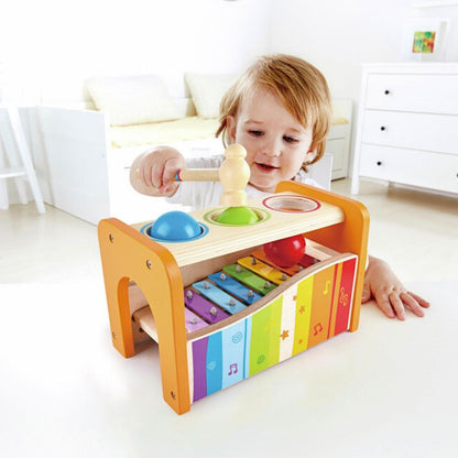 Xylofon i Tre med Hammer og Kuler