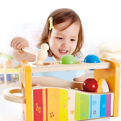 Xylofon i Tre med Hammer og Kuler