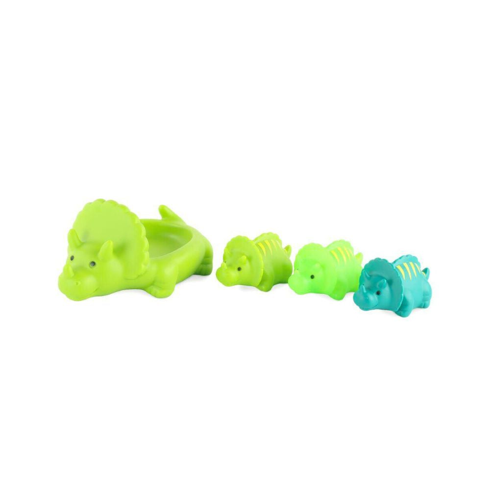 Keycraft Badeleke Dinosaur Familie (17cm) – Gjør Badetid til en Dino-fest – Fra 12 Måneder