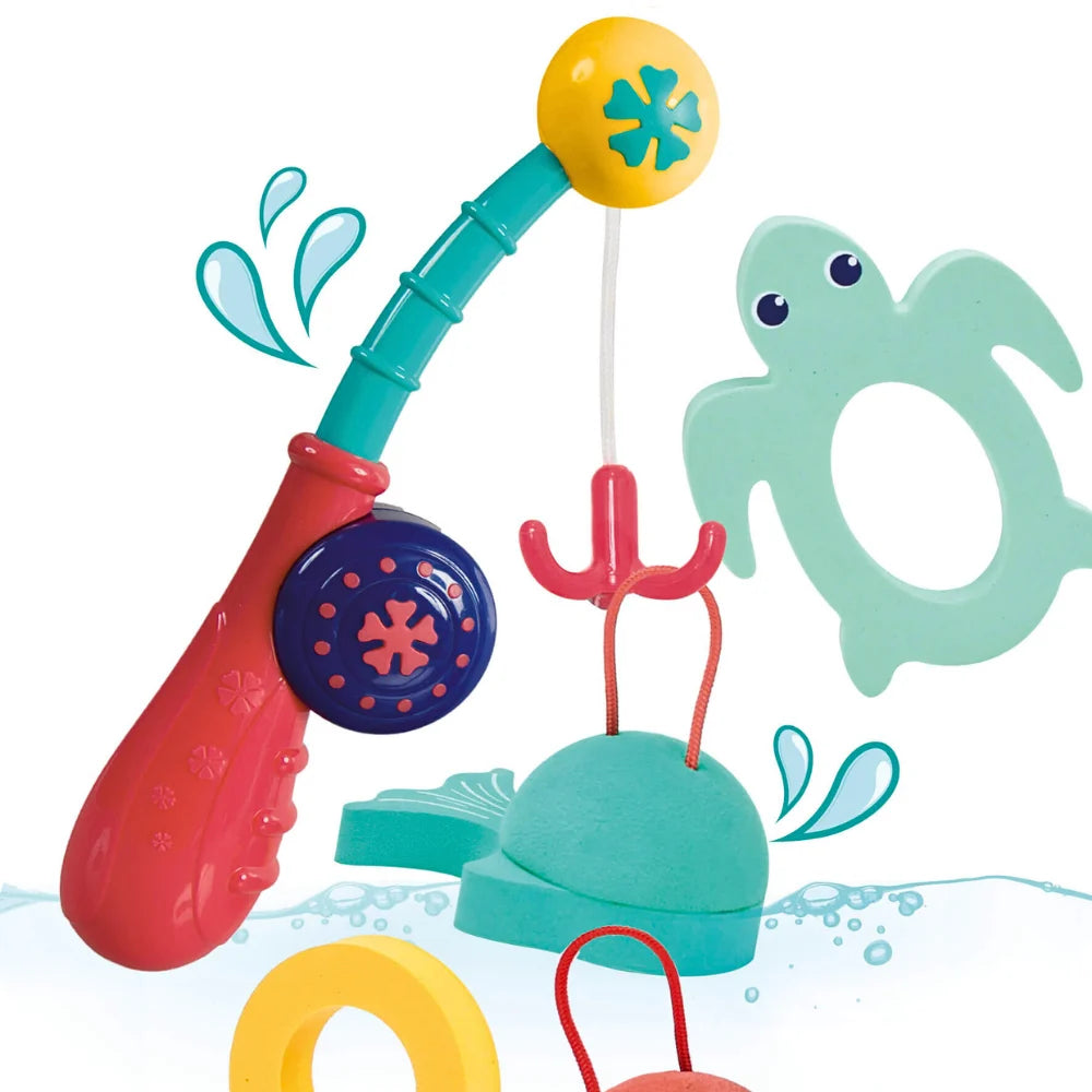 Fiskestangsett Badeleke med 4 Skumdyr For Småbarn