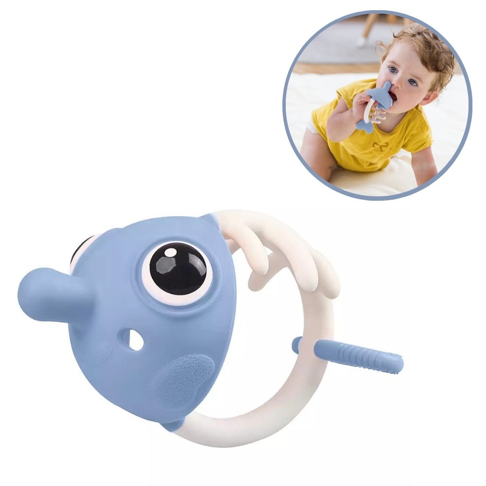 Mombella Clownfish Biteleke – Lyseblå – Fra 3 Måneder
