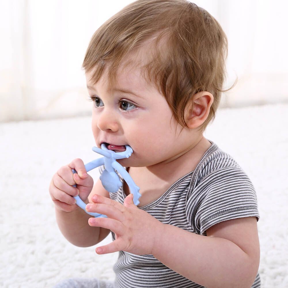 Mombella Lyseblå Hugging Monkey Biteleke - bilde 8