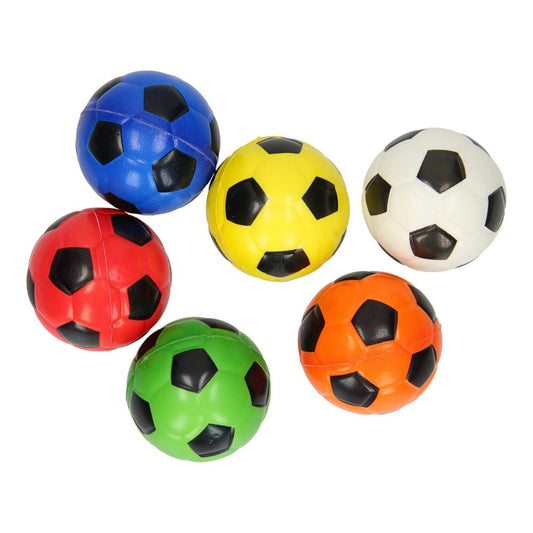 Myk Ball med Fotballmønster (10cm) – Perfekt Lekeball for Barn – Assortert