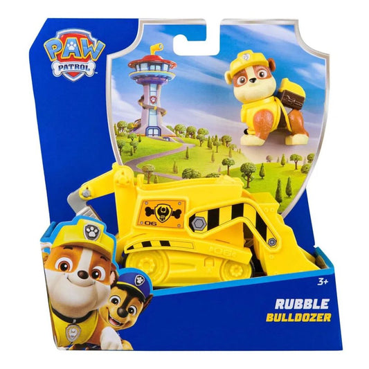 PAW Patrol Rubble Bulldoser – Basic Vehicle Serie 2.0 – Figur og Kjøretøy – Fra 3 År