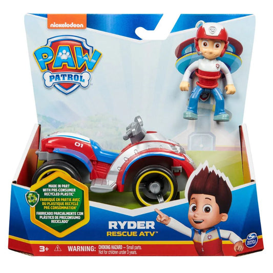 PAW Patrol Ryder med ATV – Basic Vehicle Serie – Figur og Kjøretøy – Fra 3 År
