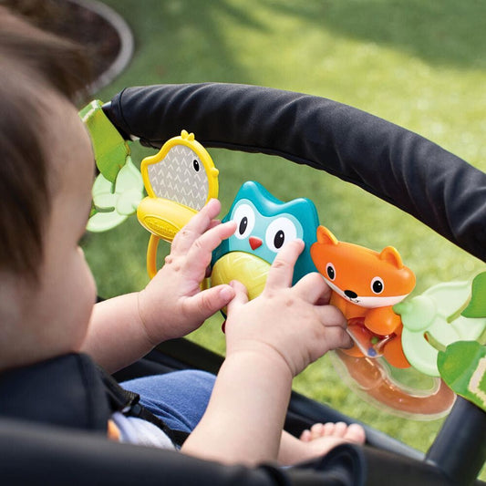 Infantino B Kids Vognrangle med Musikk – Interaktiv Leke for Barnevogn – Fra 0 Måneder