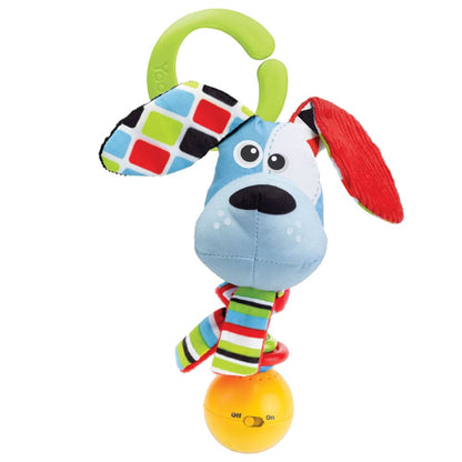 Yookidoo Shake Me Rangle – Hund – Interaktiv Baby Rangle med Lyd – Fra 0 Måneder