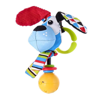 Yookidoo Shake Me Rangle – Hund – Interaktiv Baby Rangle med Lyd – Fra 0 Måneder